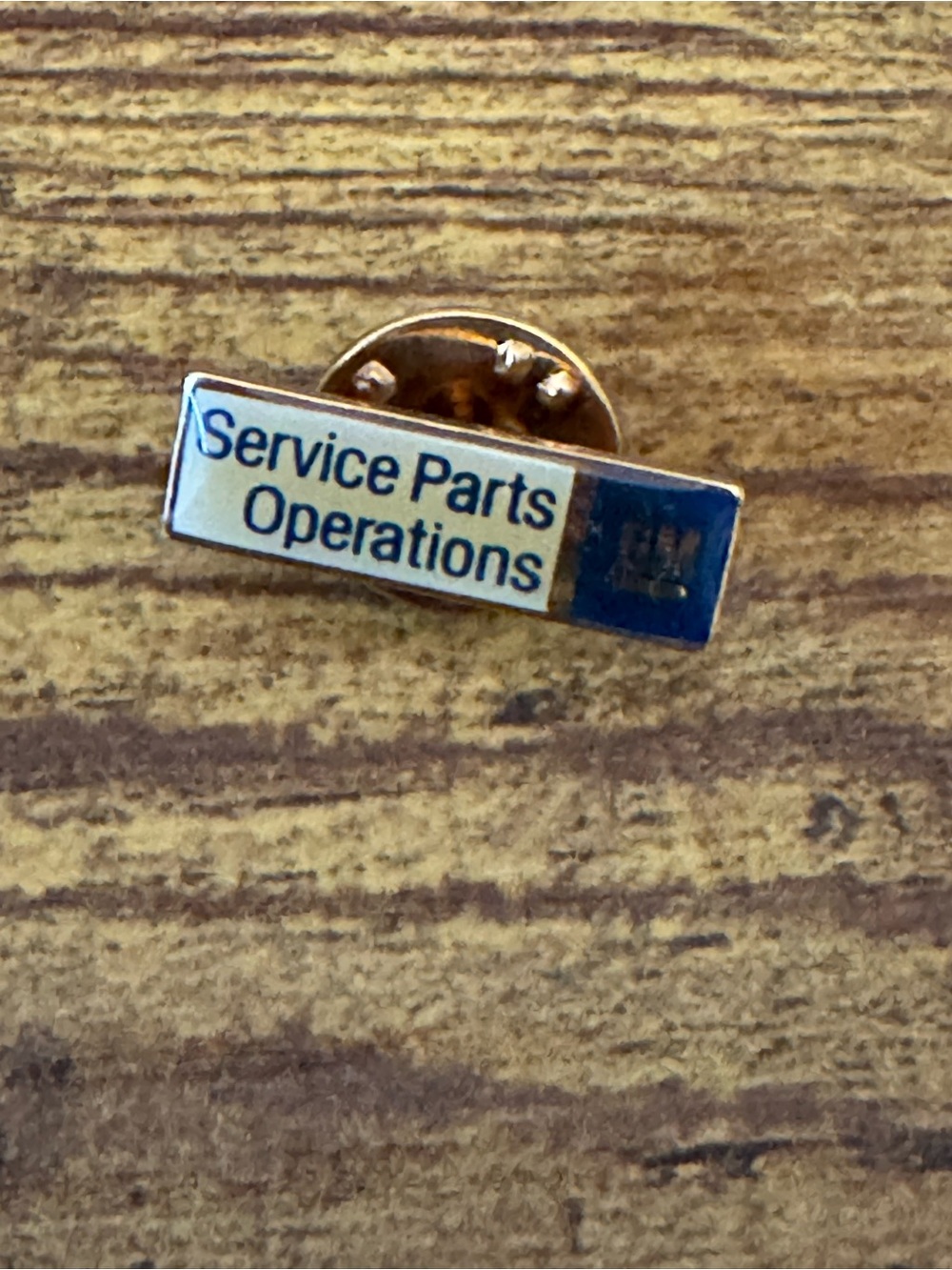 Vintage GM Service Parts Operations Employee Lapel Pin General Motors SPO